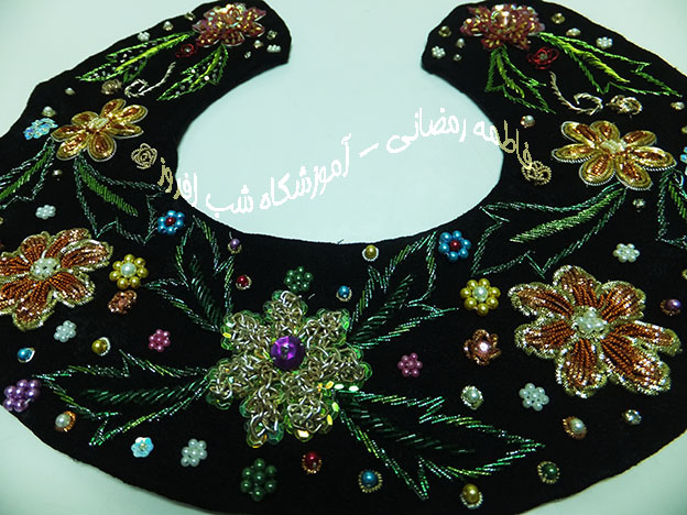 یقه لباس به شیوه آزاد- فاطمه رمضانی