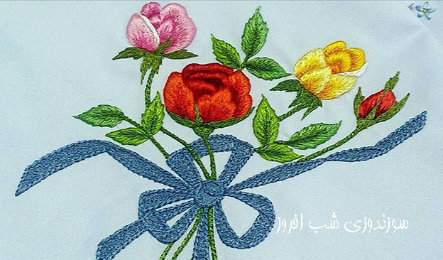 سایه روشن دوزی هماهنگ- سوزندوزی شب افروز