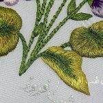 سایه روشن دوزی برگ         