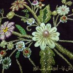 ذغره و دوخت گلهای کوچک